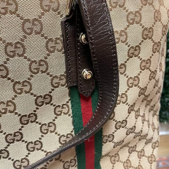 **SOLD**Gucci Shirley Line Tote Canvas GG monogram beige - Picture 4 of 16